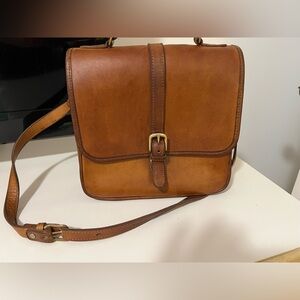 Vintage GH Bass Satchel Mahogany Brown Leather Unisex